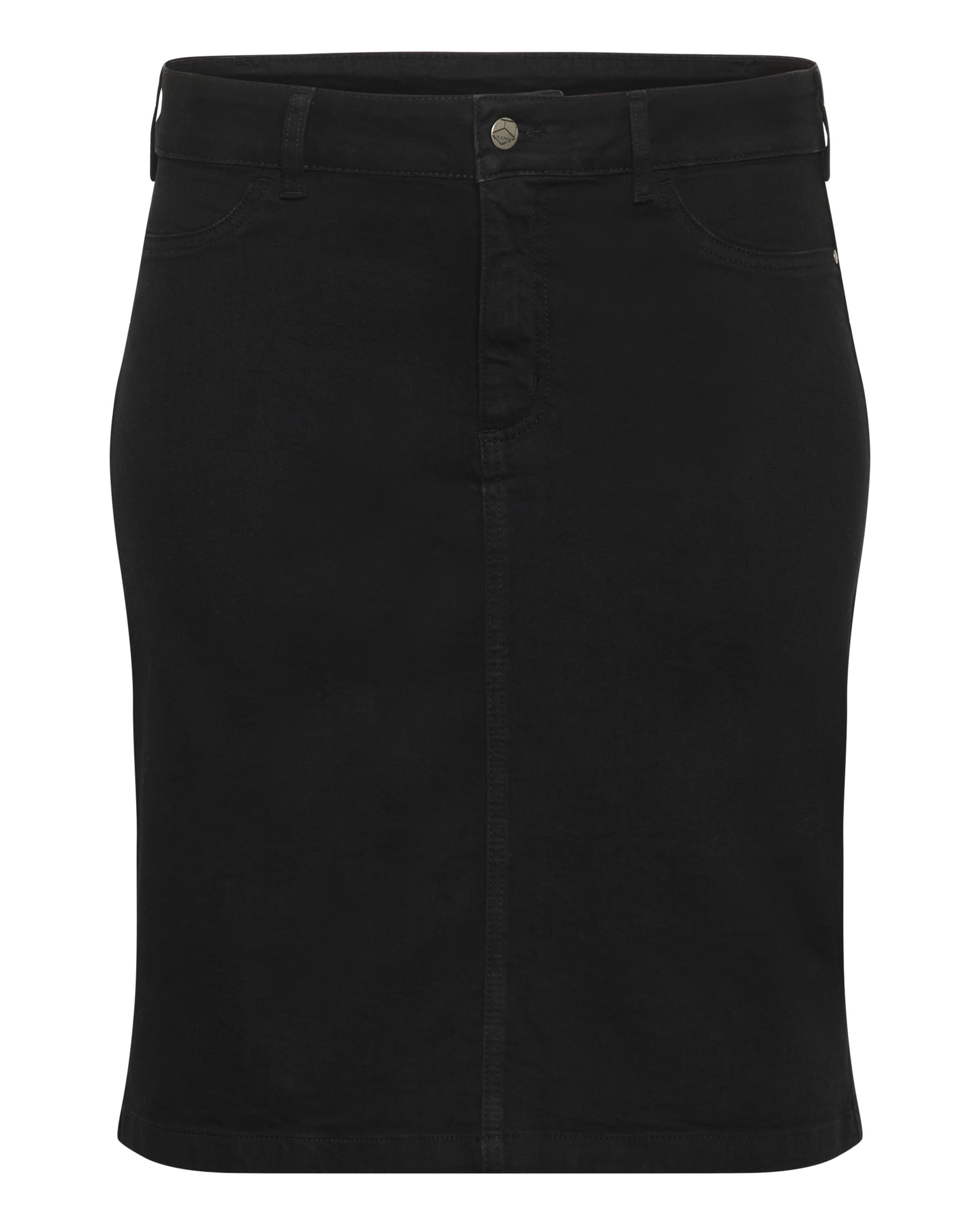KAFFE CURVE - Saia 'KCLaurina' em preto: frente