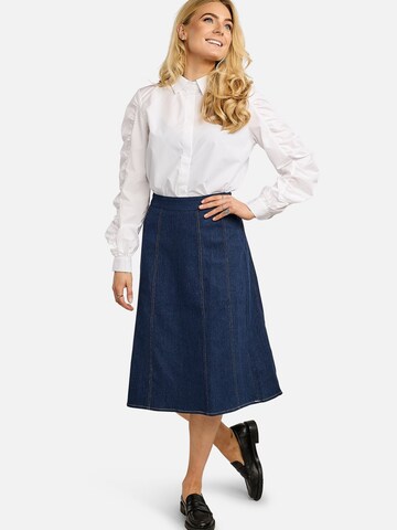 Maglietta ' ESTER LS ' di Liberte Essentiel in bianco: frontale