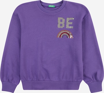 UNITED COLORS OF BENETTON Sweatshirt in Purple: front