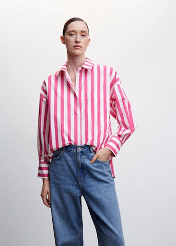 MANGO Blouse 'Kodak' in Roze: voorkant