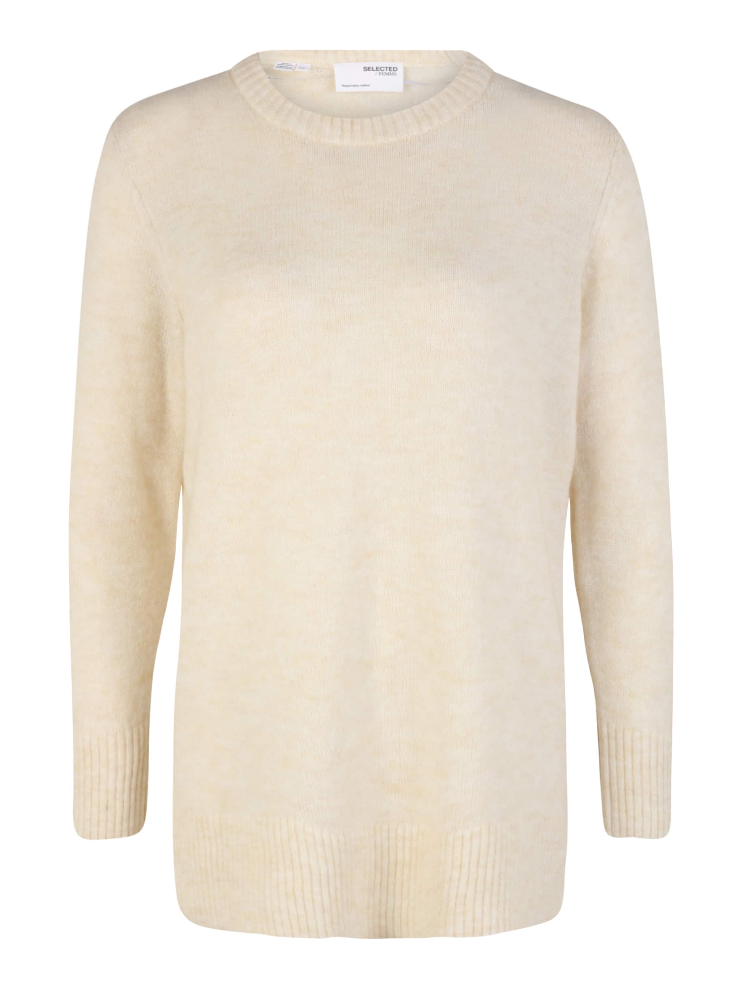 Selected Femme Petite Sweater 'LITTI' in Beige: front
