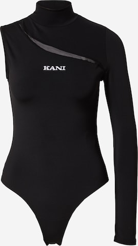 Karl Kani Shirt Bodysuit in Black: front