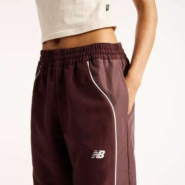new balance Wide leg Trousers 'Trackside Woven Pant' in Red