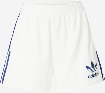 ADIDAS ORIGINALS Regular Trousers in White: front