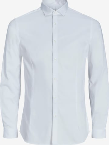 balta Jack & Jones Premium Itin prigludęs Marškiniai 'JJPRParma': priekis