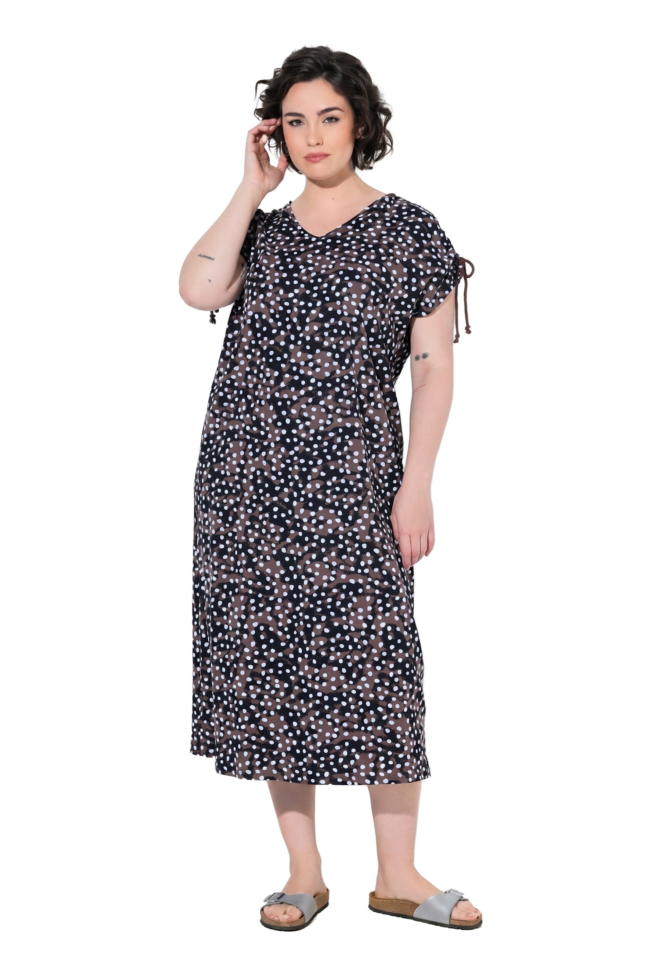 Ulla Popken Kleid in Grau: Vorderseite