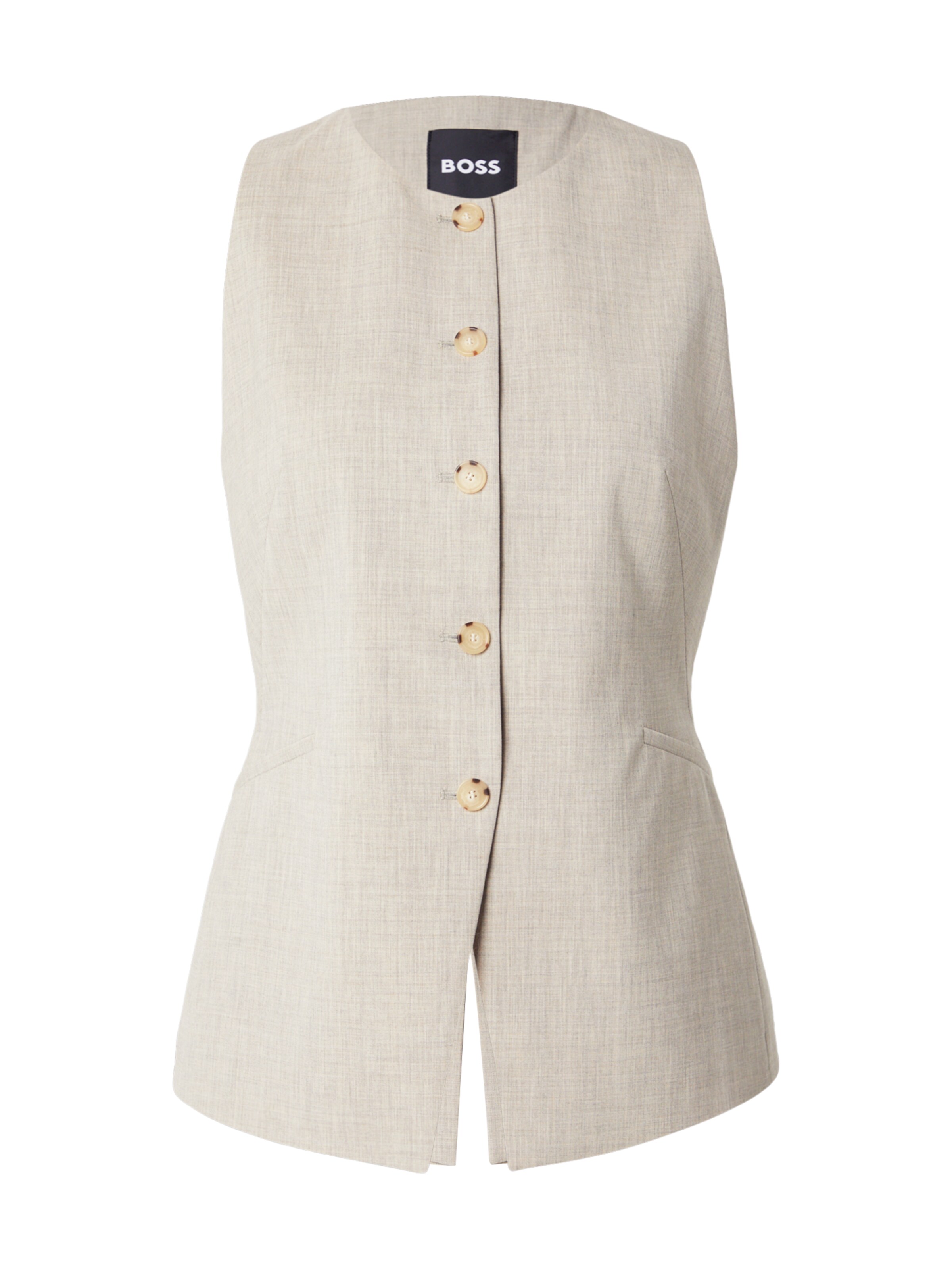 Gilet da completo 'Juleran' di BOSS in beige: frontale