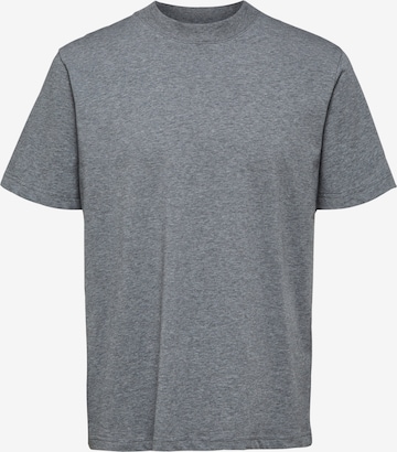 T-Shirt 'Colman' SELECTED HOMME en gris : devant