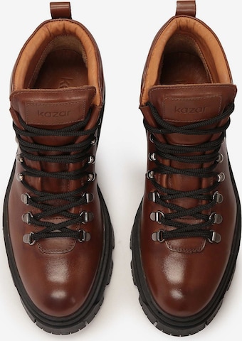 Kazar Lace-Up Boots in Brown