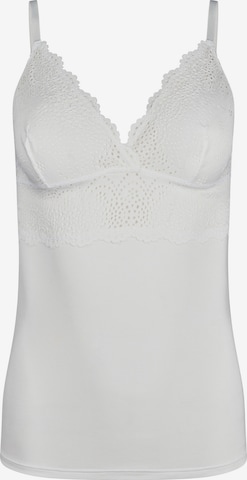 Chemise de nuit Skiny en blanc : devant