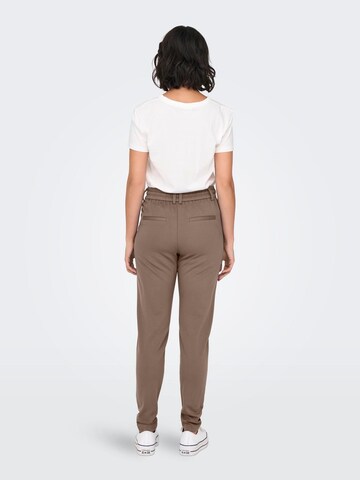 ONLY Regular Pleat-Front Pants 'ONLPoptrash' in Brown