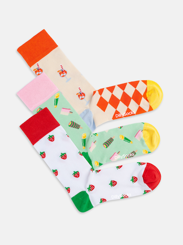 DillySocks Sokken 'Summer Snacks' in Gemengde kleuren
