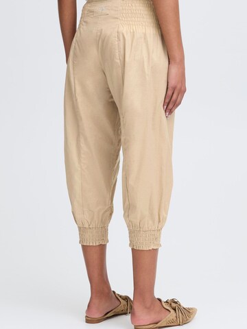 PULZ Jeans - Tapered Pantalón bombacho ' PZJill ' en marrón
