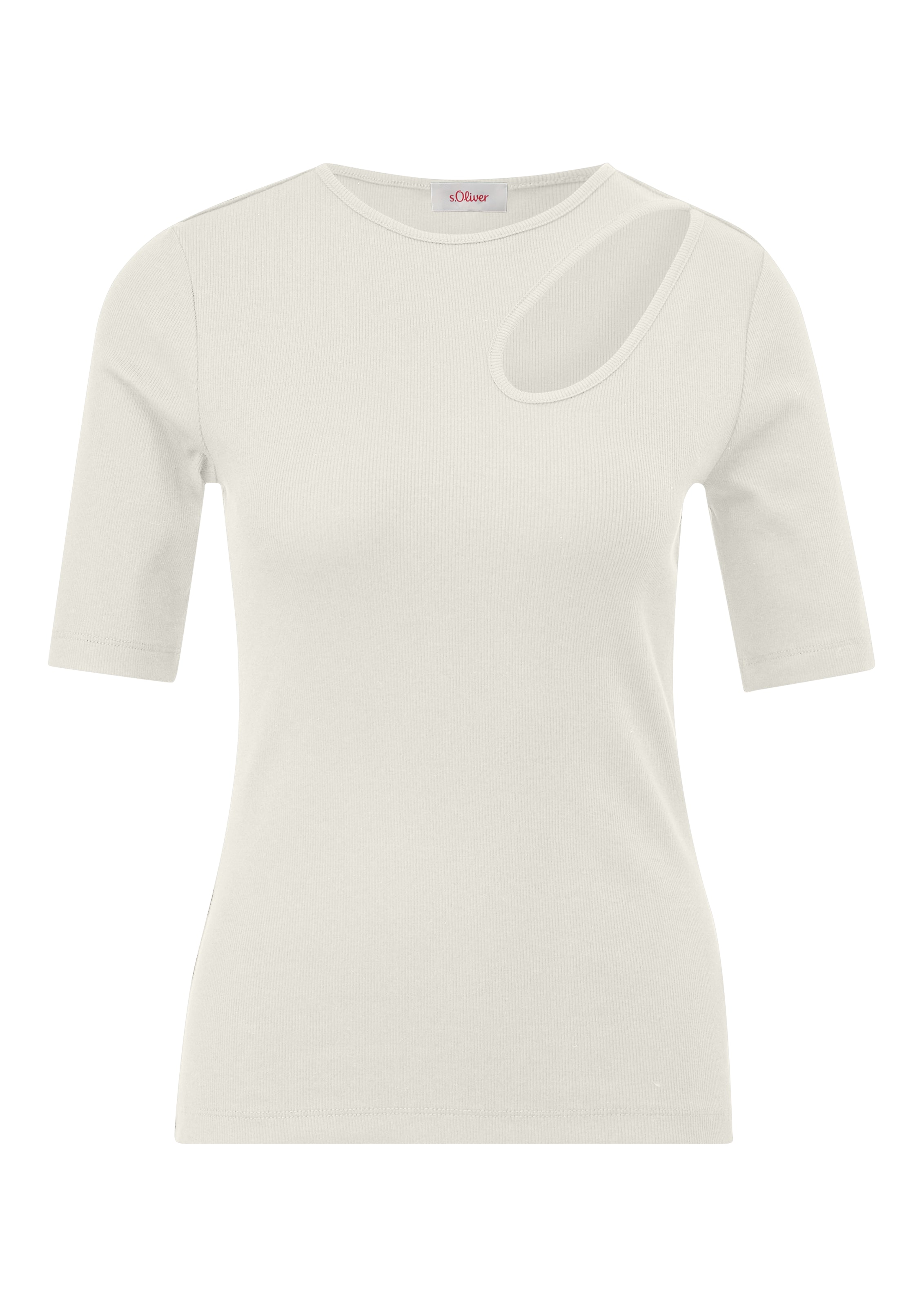 s.Oliver Koszulka w kolorze beżowy: przód