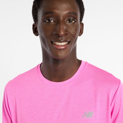 new balance T-Shirt fonctionnel 'Athletics T-Shirt' en L en rose / rose néon, Vue avec produit