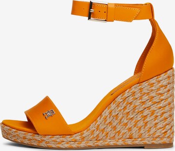 Sandales TOMMY HILFIGER en orange : devant