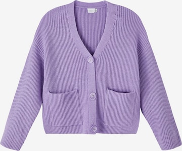 NAME IT Strickjacke 'Dustina' in Lila: predná strana