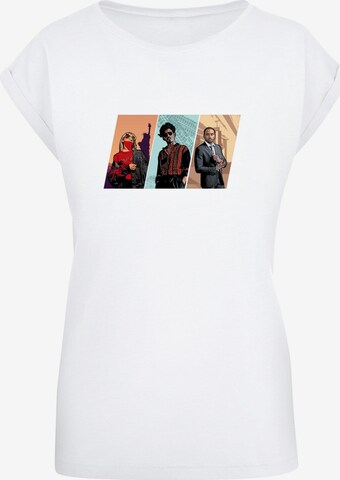 T-shirt 'Laides Grand Trio' Merchcode en blanc : devant