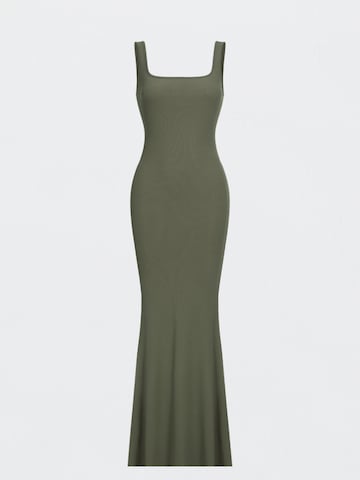 cfab Jurk 'Ribbed Tank Top Maxikleid' in Groen: voorkant