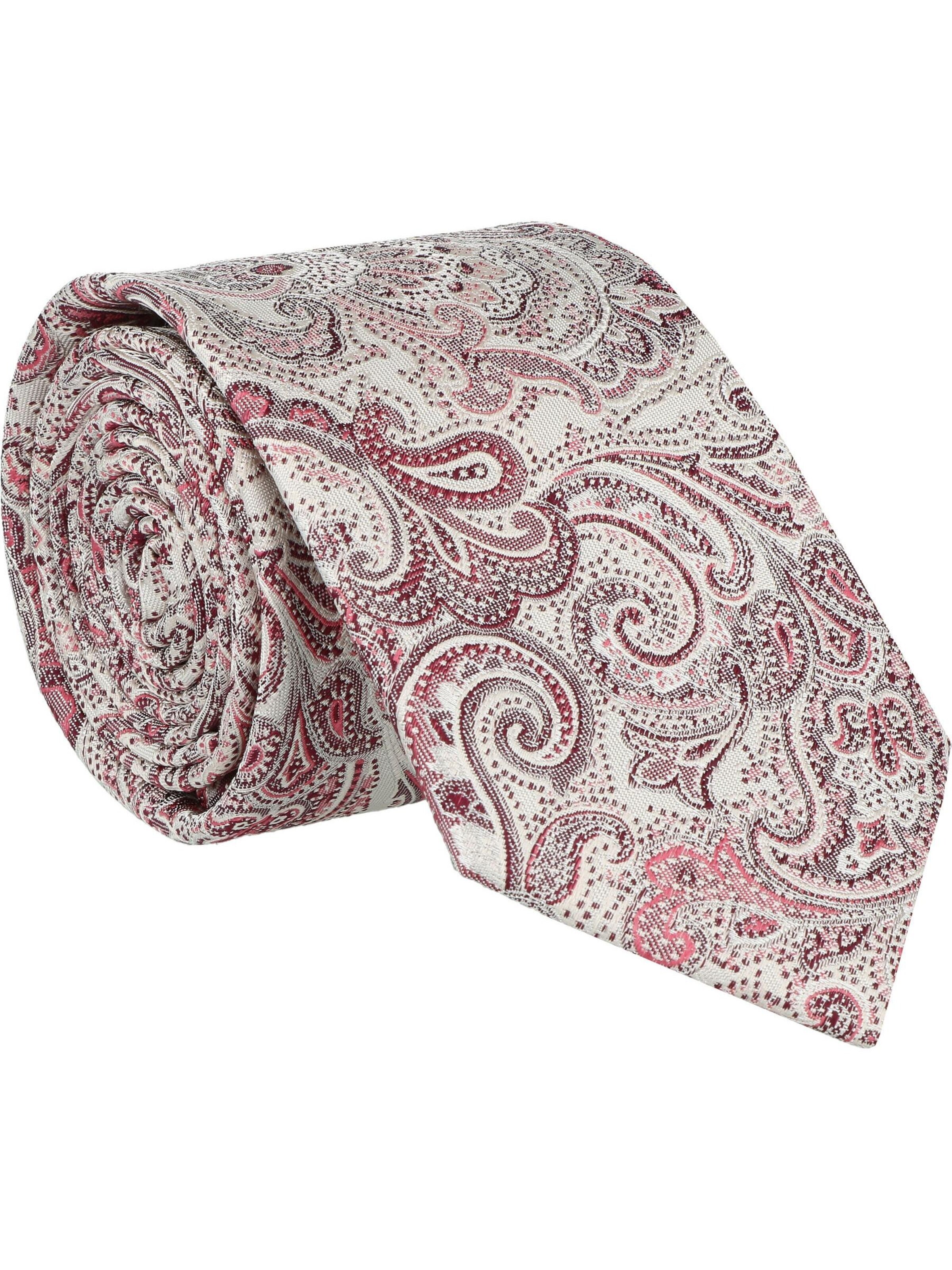 WILLEN Krawatte 'Paisley / Uni'‌‌‌‌‌‌‌‌‌ in Lila