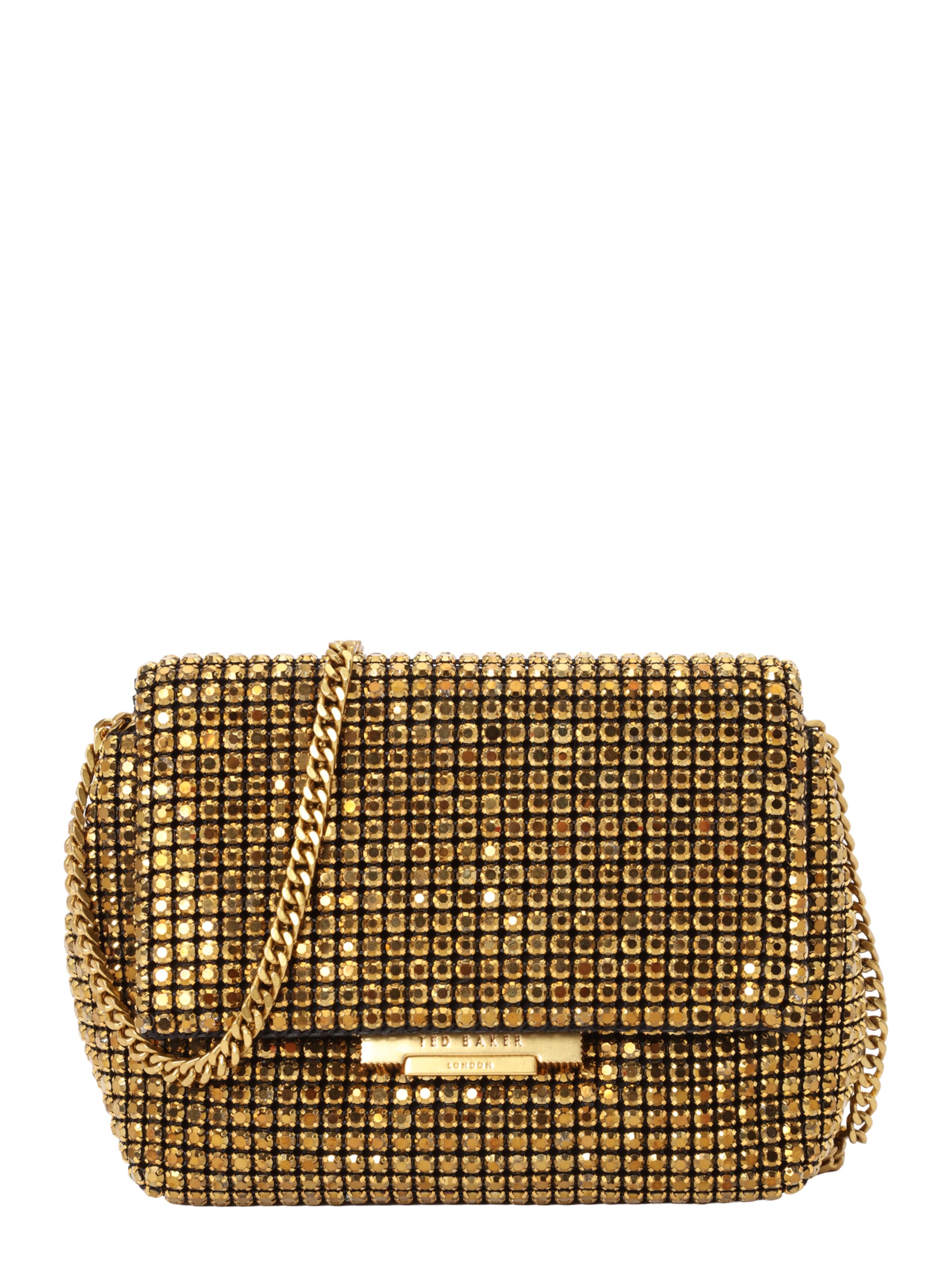 Ted Baker - Bolso de hombro en oro: frente