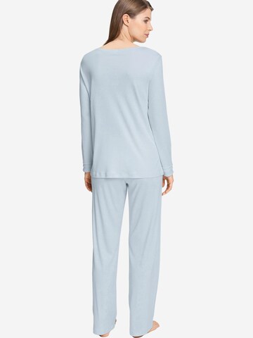Hanro Pyjama 'Pilar' in Blauw