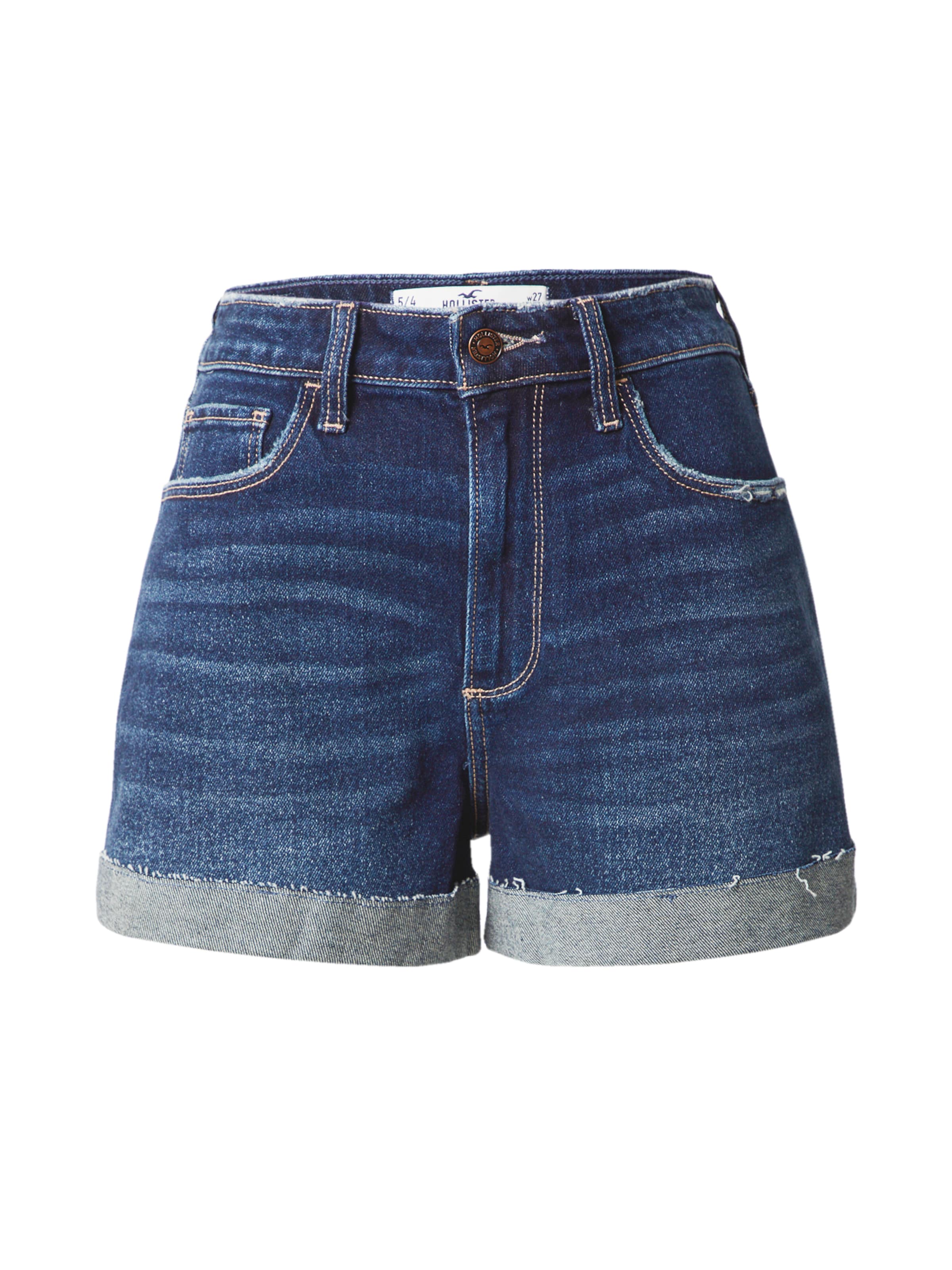 Regular Jeans de la HOLLISTER pe albastru: față