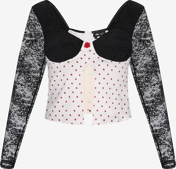 Chemisier 'Party' myMo at night en blanc : devant