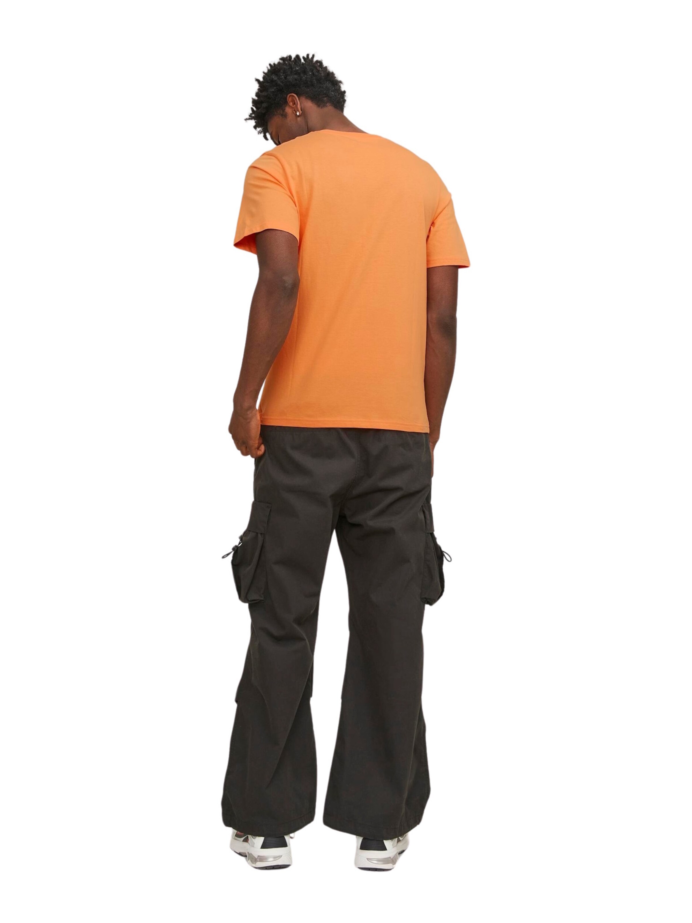 JACK & JONES Shirt 'Map' in Oranje