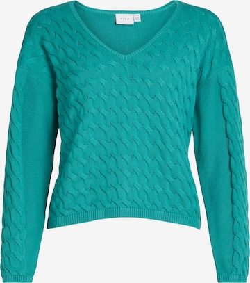 VILA Sweater 'Chao' in Green: front