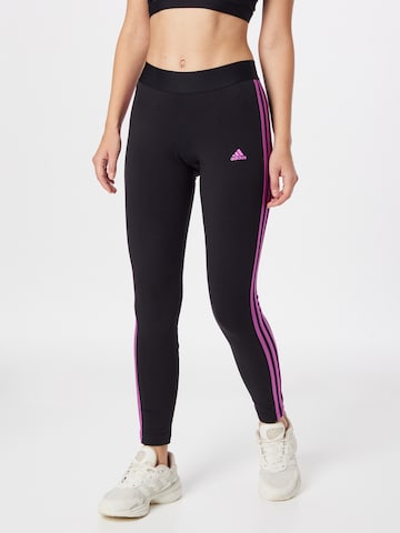 ADIDAS SPORTSWEAR Skinny Sportnadrágok 'Essential' - fekete: elől