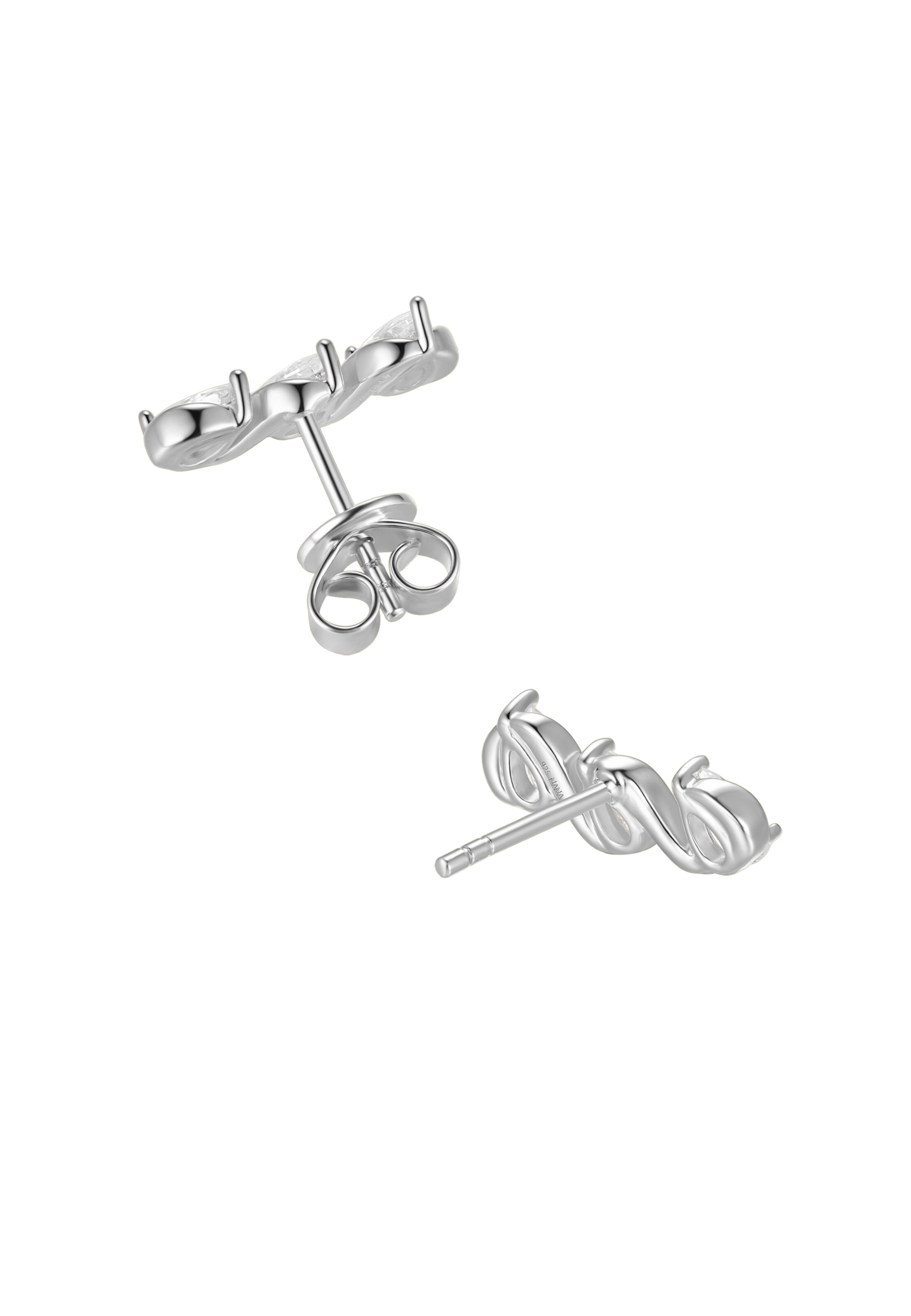Nana Kay Earrings 'Sparkly Couture' in Silver