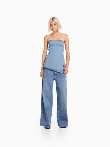 Bershka Top w kolorze niebieski