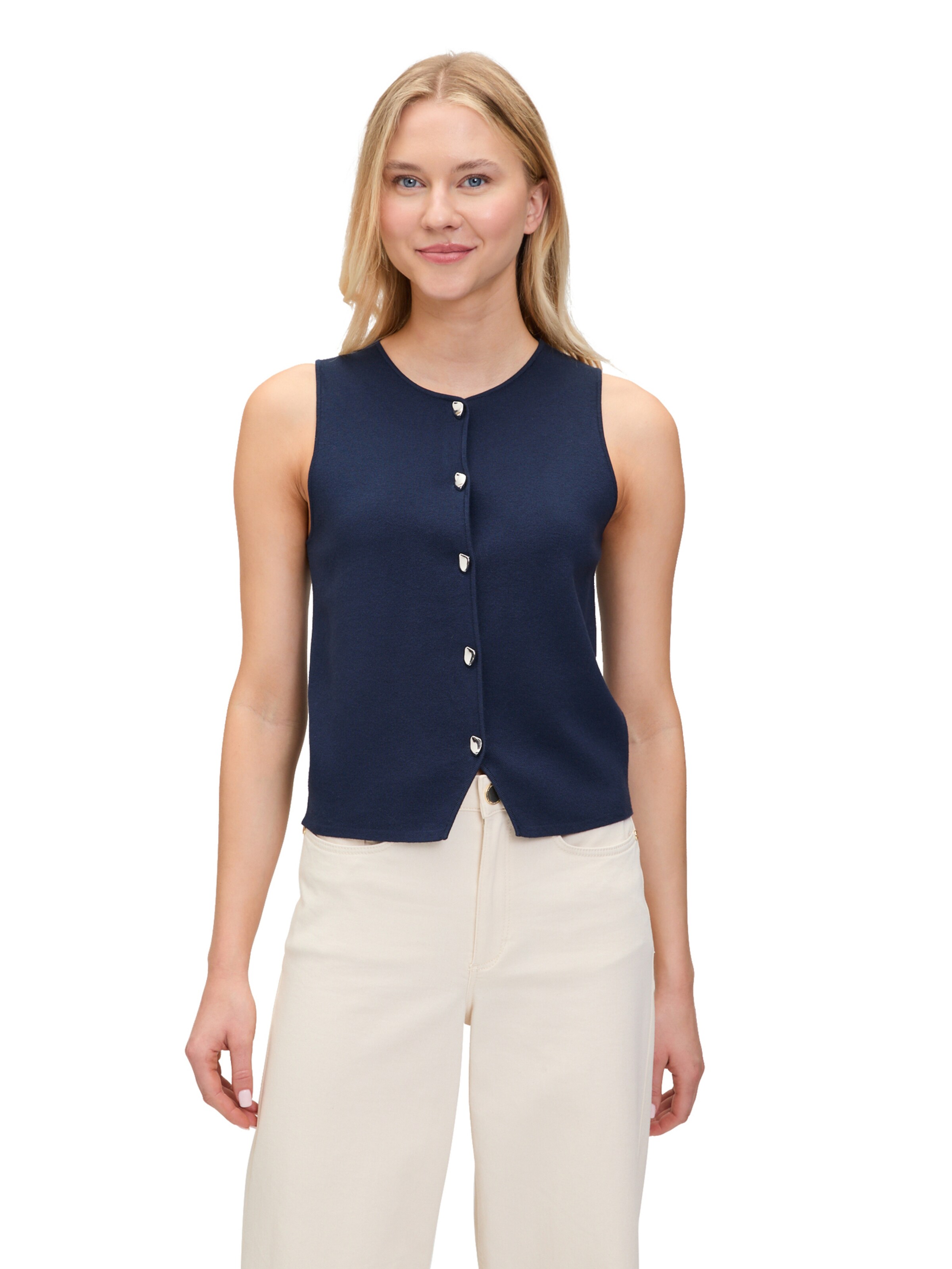 Gilet di Betty & Co in blu: frontale