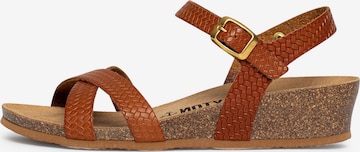 Bayton Sandal 'Lajas' i brun: framsida
