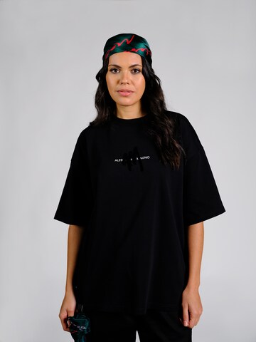 Alessandro Magno Shirt 'CHRISTMAS' in Black: front