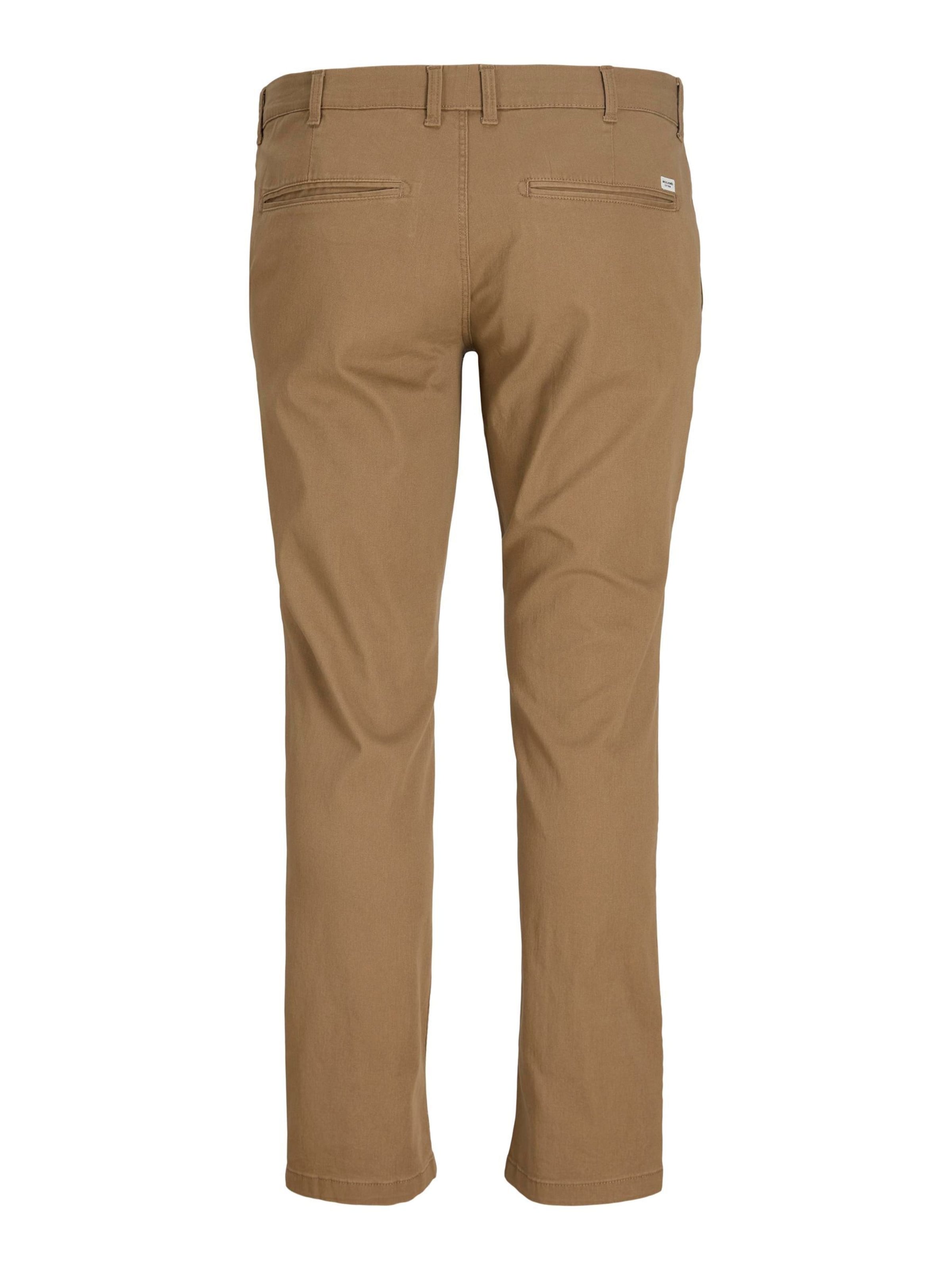Jack & Jones Plus Slim fit Chino Pants 'JPSTMarco JJDave' in Brown