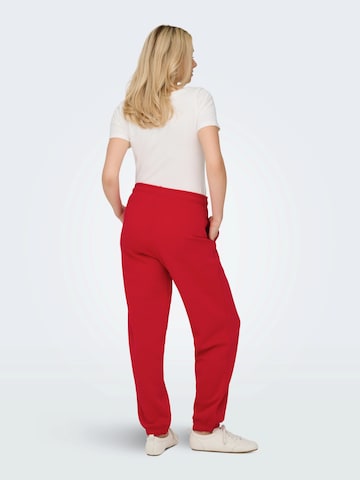 ONLY Конический (Tapered) Штаны 'ONLBEST' в Красный
