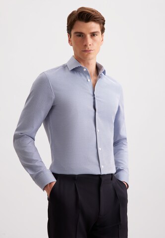 Coupe slim Chemise business 'SMART CLASSICS' SEIDENSTICKER en bleu : devant