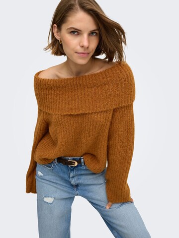 ONLY Sweater 'MAGGIE' in Brown
