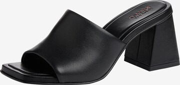 NEWD.Tamaris Mules in Black: front