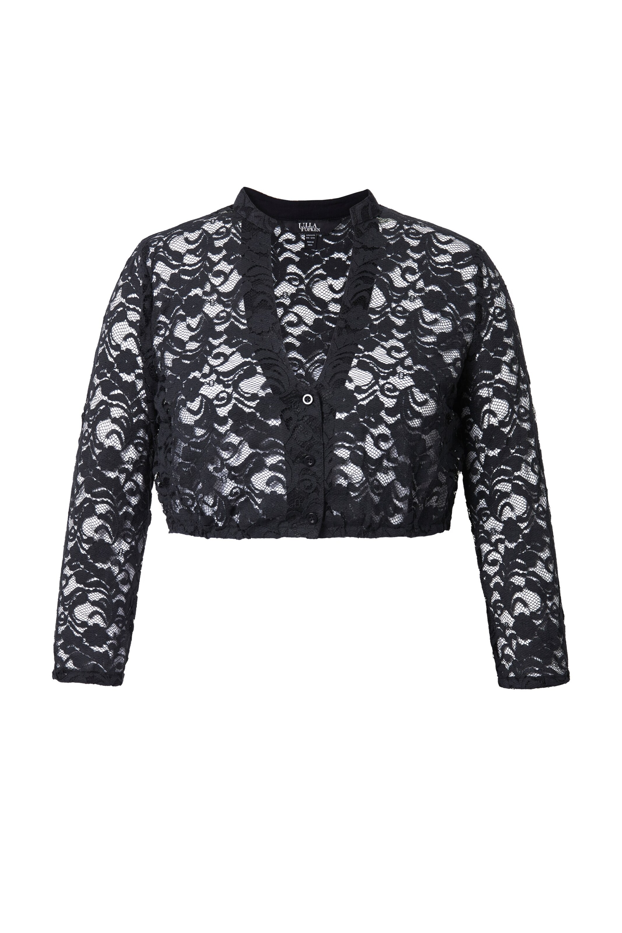 Ulla Popken Bluse in Schwarz: Vorderseite