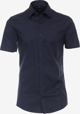 VENTI Button Up Shirt in Blue: front