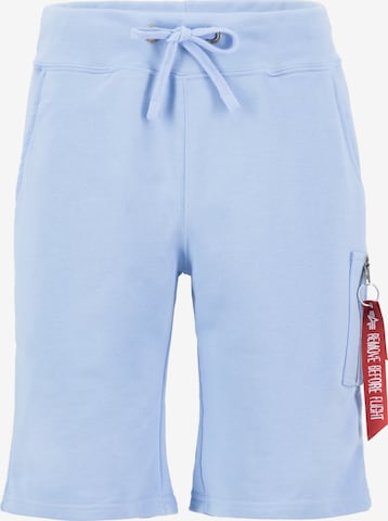 ALPHA INDUSTRIES Trousers in Blue: front