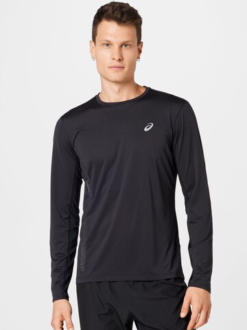 T-Shirt fonctionnel ASICS en noir : devant