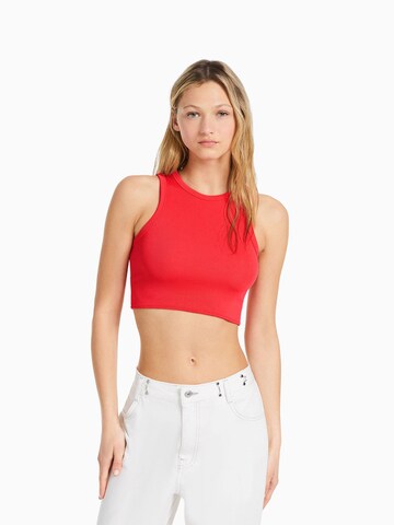 Top di Bershka in rosso: frontale