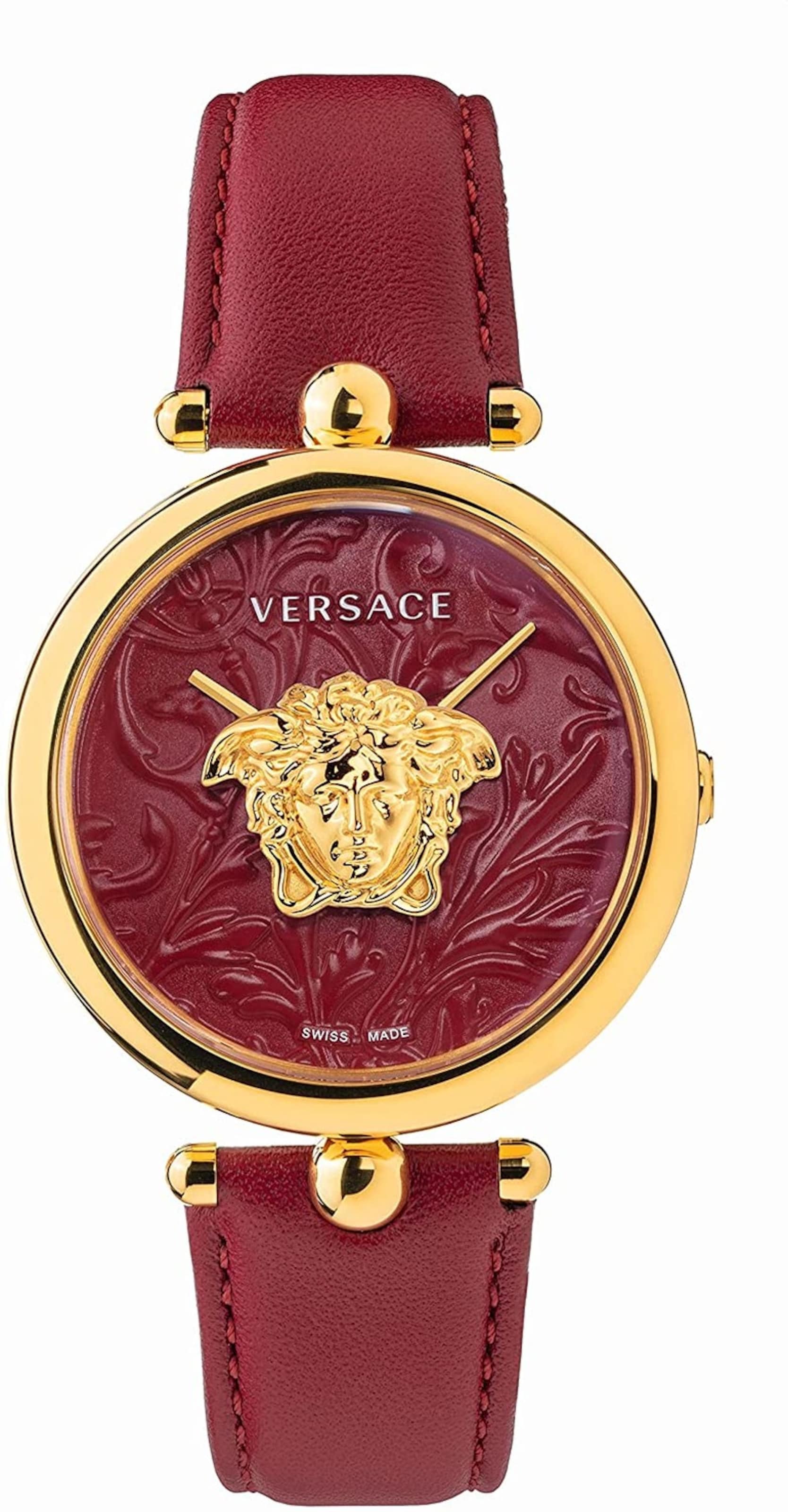 VERSACE Uhr 'Palazzo Empire' in Rot: Vorderseite