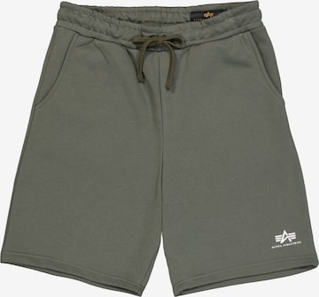 ALPHA INDUSTRIES Regular Trousers in Green: front