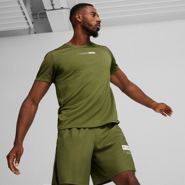 PUMA - Camiseta funcional 'DriRelease' en verde: frente