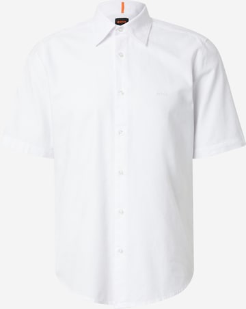 BOSS Regular Fit Hemd 'Rash' in Weiß: Vorderseite